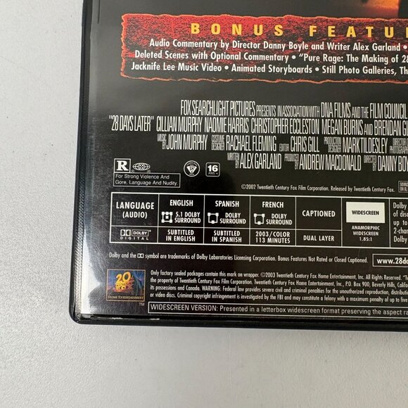 28 Days Later DVD Widescreen Special Edition Movie Danny Boyle Zombie Horror - Picture 3 of 8